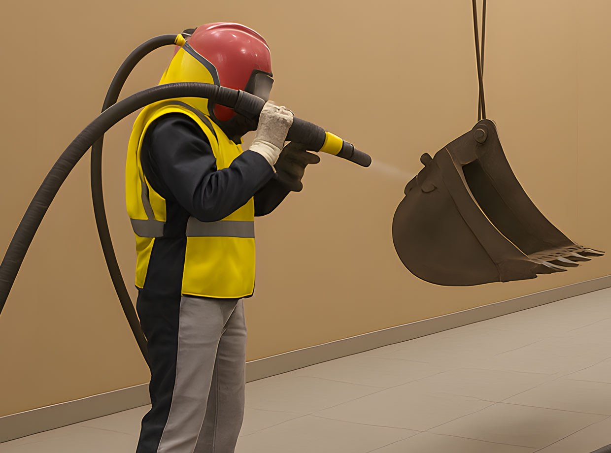 Bild von Sandstrahlen